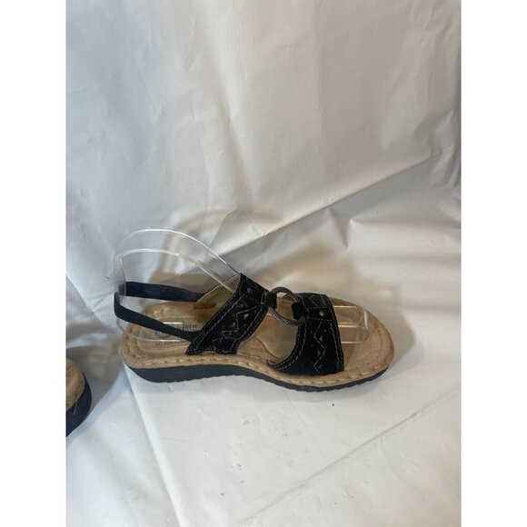 EASY Spirit Sandles Size 6 Women's WMES29ER077 Black - Picture 11 of 14